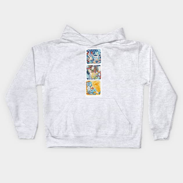 Comics Kids Hoodie by Alina Chau